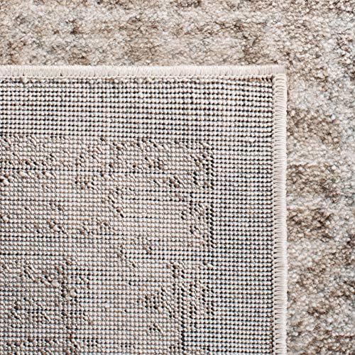 SAFAVIEH Evoke Area Rug 8x10 Large, Ivory & Taupe EVK256E