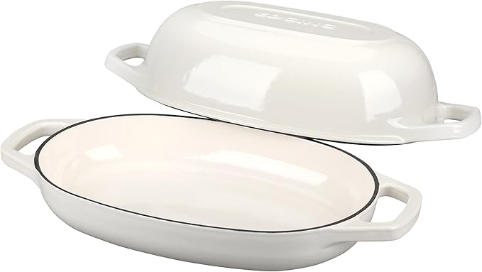 EDGING CASTING Enameled Cast Iron Oval Dutch Oven Pot