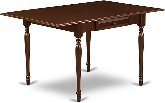 East West Furniture MZDA5-MAH-W 5 Piece Kitchen Table & Chairs Set Includ...