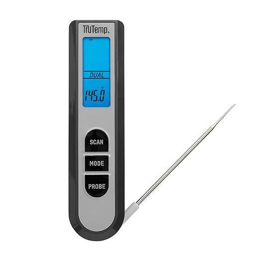 Taylor TruTemp Dual Instant Read Infrared Meat and Food Thermometer, Digital by Taylor