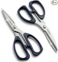 Kitchen Shears 2 Pack – Heavy Duty Stainless Steel Food Scissors by ZAKUTO