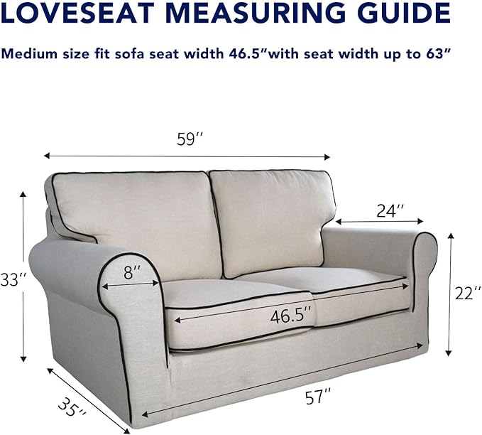 PureFit Super Stretch Sofa Slipcover – Spandex Non Slip Soft Couch Sofa Cover - Image 6