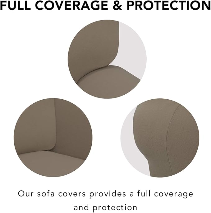 PureFit Super Stretch Sofa Slipcover – Spandex Non Slip Soft Couch Sofa Cover - Image 3