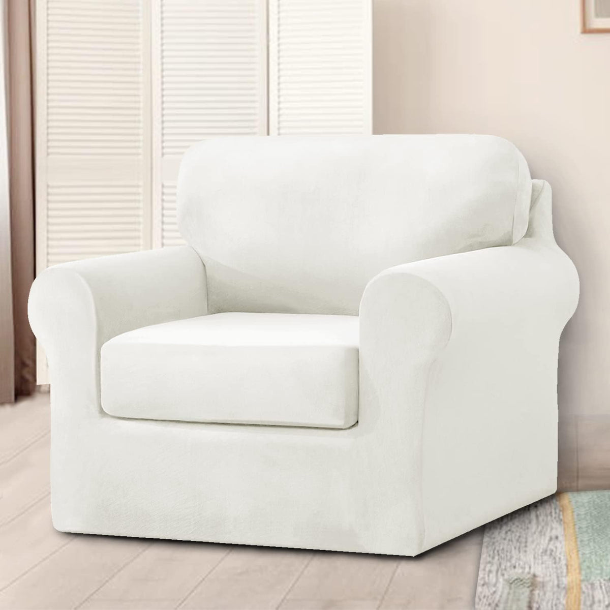3 pieces high stretch couch covers for sofa, main product view