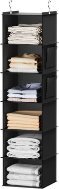 YOUDENOVA Hanging Closet Organizers and Storage, 6-Shelf Hanging Closet Shelves by YOUDENOVA
