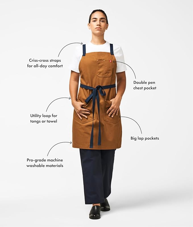 hedley & bennett Crossback Apron - Image 3