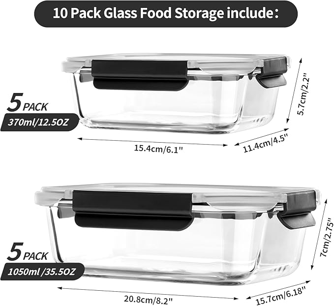 coccot Glass Food Storage Containers