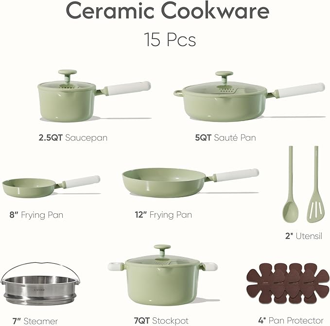 CAROTE Pots and Pans Set Non stick, Dishwasher, RV/Camping Cookware Set - Image 2