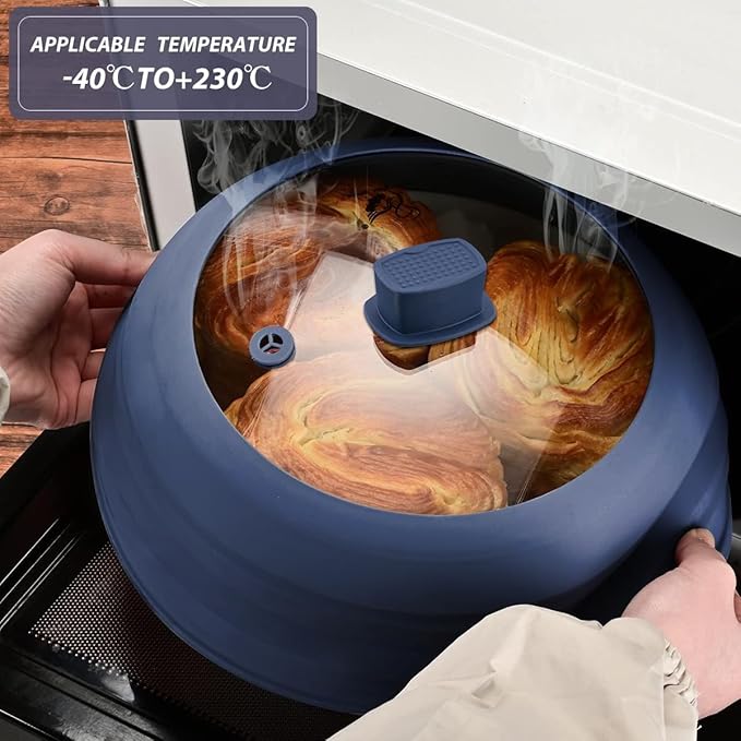 Microwave Splatter Cover Glass Guard Lid - Image 2