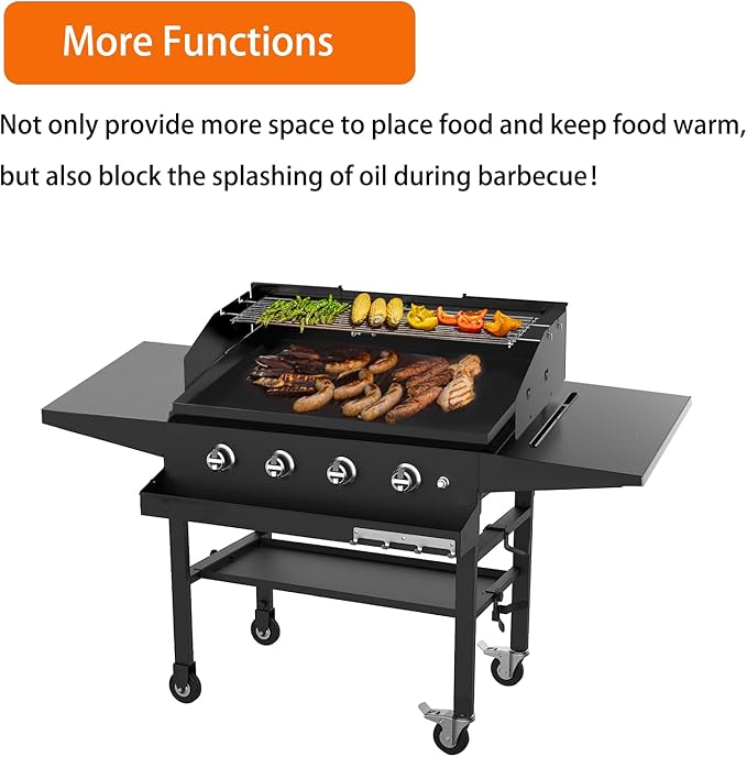 Universal Wind Guard and Warming Rack Set