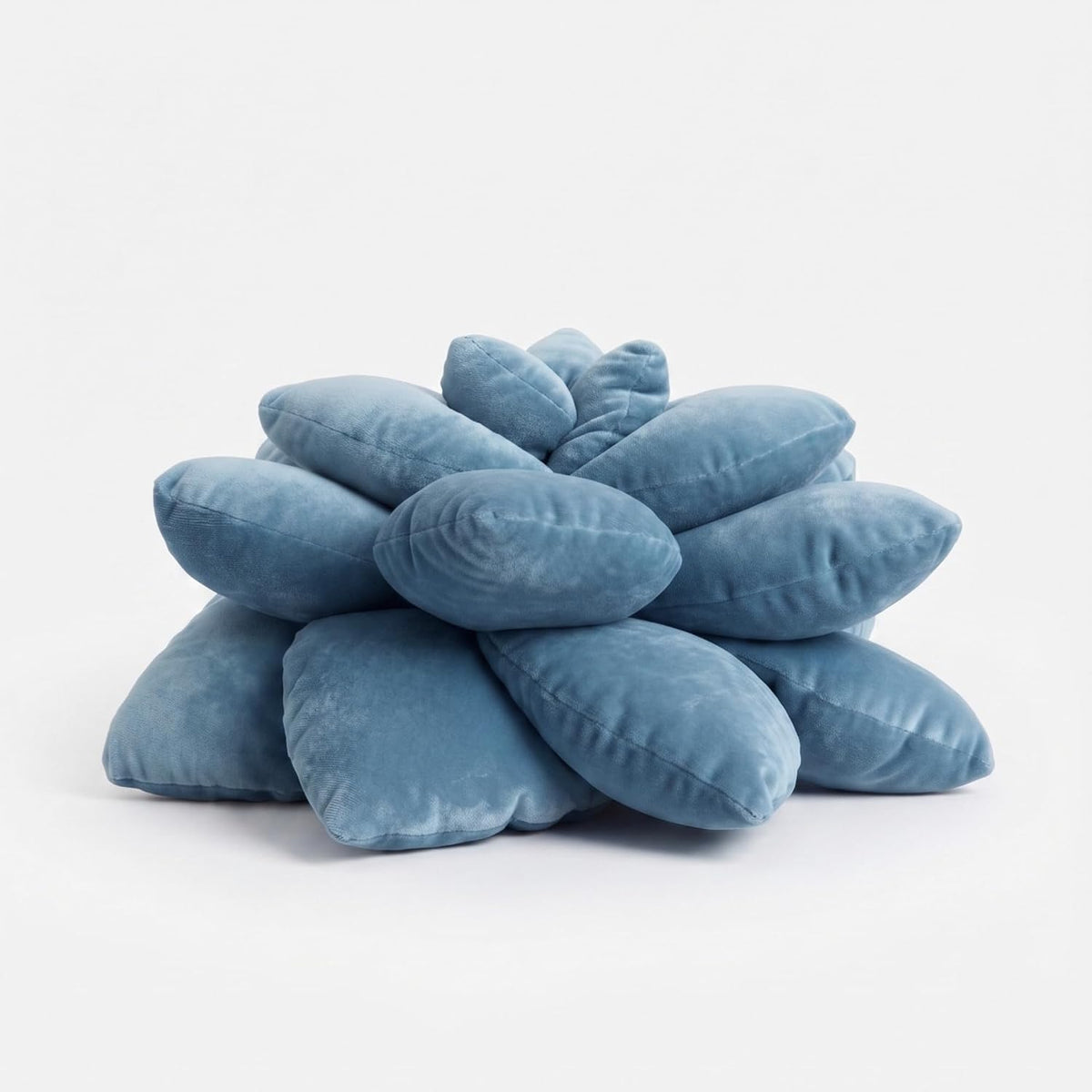 green philosophy co. - succulent® pillow - smokey shown in use