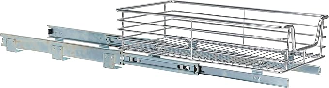 Household Essentials Glidez Chrome-Plated Steel 1-Tier Sliding Under Sink - Image 10