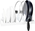 MinBoo Bamboo Pot Lid Organizer Pot Lid Holder, Pot and Pan Organizer Drawer by MinBoo