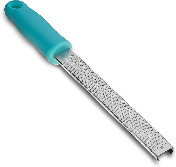 8-Inch Lemon Zester & Cheese Grater 18/8 Stainless Steel Citrus Zester - Image 2