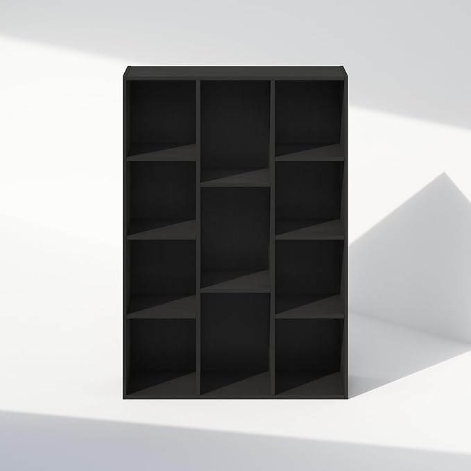 Furinno Reed Closet Organizers and Storage, 11-Cube Closet Organizer, Open