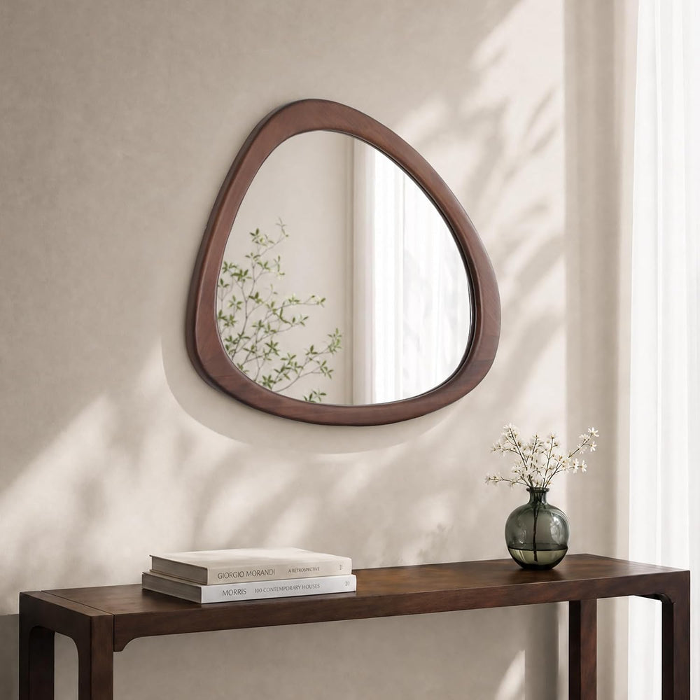 WallBeyond 23" H x 19" W Asymmetrical Mirror, Irregular Wall Mirror...