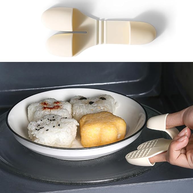 Pair Hot Plate Gripper Anti-Scalding Lightweight Silicone Hot Bowl Clip Holder - Image 7