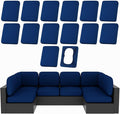 hyha 14Pcs Patio Cushion Covers, Stretch Outdoor Couch Cushion Covers by hyha