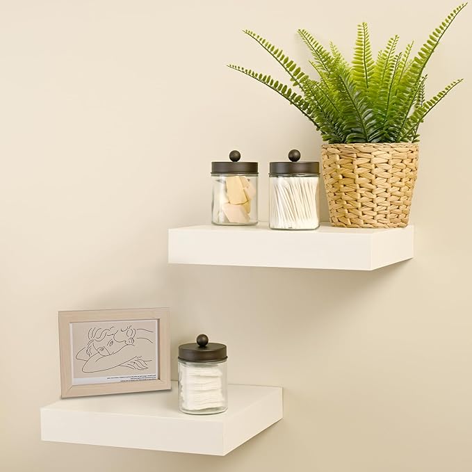 SheeChung Qtip Dispenser Holder 4pcs, Glass Apothecary Jars - Image 7