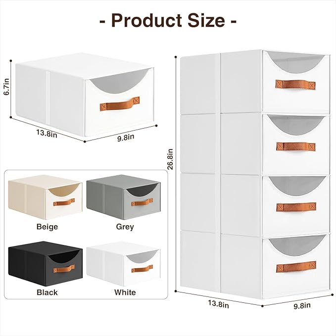 Homsorout Stackable Storage Drawers - Image 3