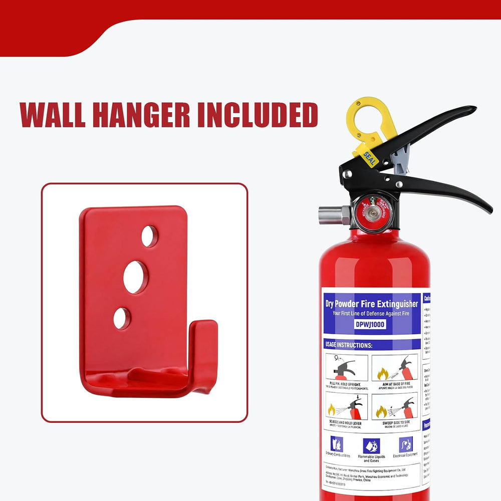 1 Pack ABC Dry Chemical Fire Extinguisher - 2.5 lb 1A:10B:C Fire Extinguisher...
