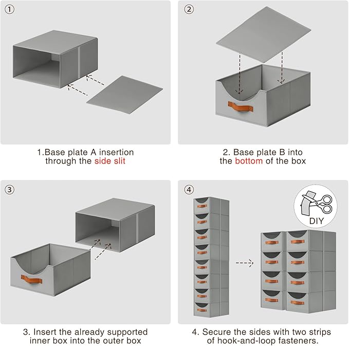 Homsorout Stackable Storage Drawers - Image 7
