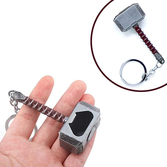 2-Pack Hammer Keychain Bottle Opener and Glove Keychain Bottle Opener, Beer - Image 3