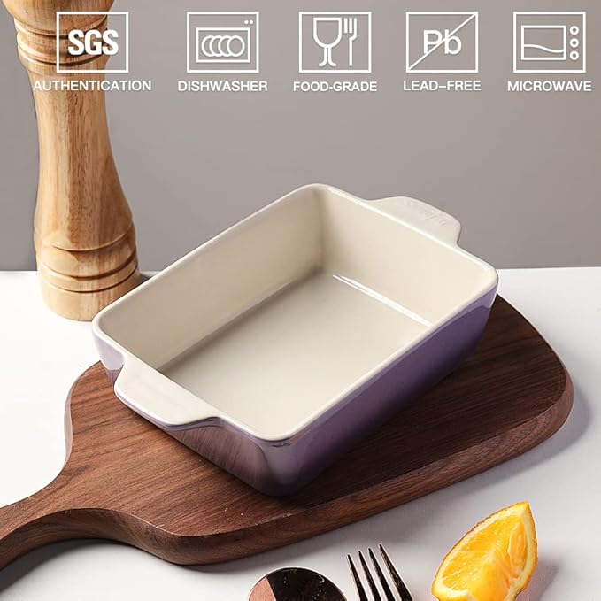 Sweejar Ceramic Baking Dish, Rectangular Small Baking Pan - Image 2