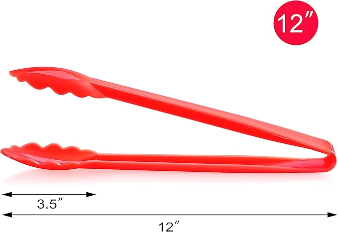 New Star Foodservice 35544 Utility Tong, High Heat Plastic, 12 inch - Image 2