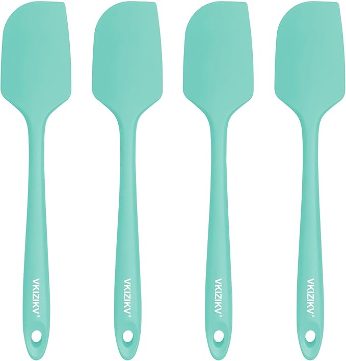 4 Pcs Silicone Spatula Set, 11.4 In, 600°F Heat Resistant Rubber Spatulas by Unknown