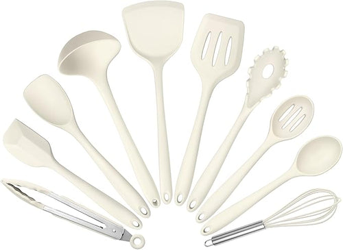 10 Pack Kitchen Utensils Set for Cooking, Leonyo Silicone Cooking Utensils Set by Leonyo