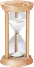10 Minute Sand Timer Hourglass, 10 Min Wooden Sand Clock, Ten Minute Wood Hour by Kwiwis