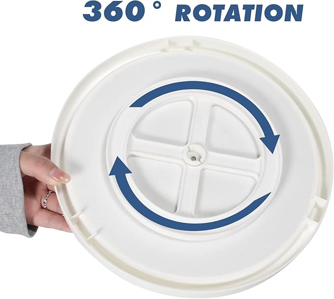 Lazy Susan Organizer, 2 Tier Non Skid Spice Rack Turntable, 360 Degree Rotating - Image 5