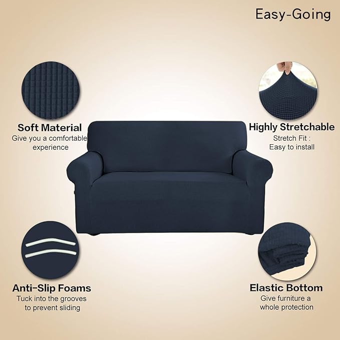 Easy-Going Stretch Sofa Slipcover 1-Piece Sofa Cover Furniture Protector Couch - Image 3