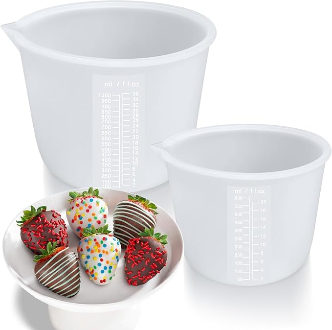 Palksky Silicone Cups for Melting Chocolate, Chocolate Melting Pot for Dipping by Palksky