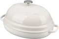 EDGING CASTING Enameled Oval Cast Iron Dutch Oven Pot by EDGINGCOOKWARE