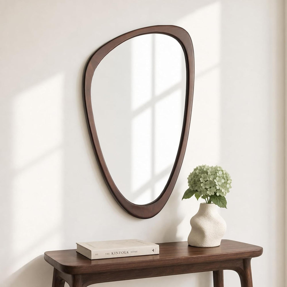WallBeyond 30" H x 19" W Asymmetrical Mirror, Irregular Wall Mirror...