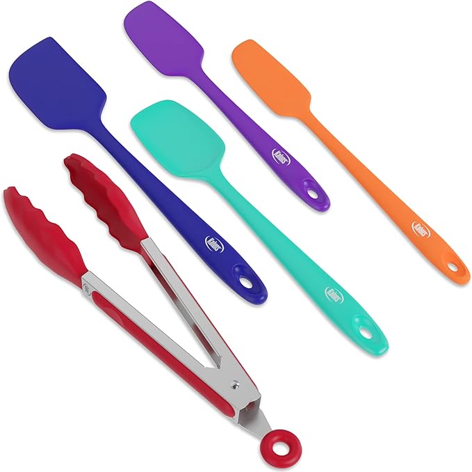 Kaluns Silicone Spatula Set, 4 Rubber Spatulas 600°F Heat Resistant, Nonstick - Image 8