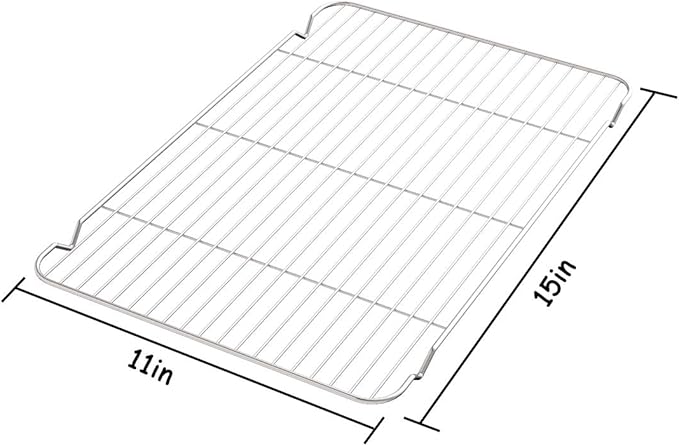 Cooling Rack Set of 3, Baking Rack Stainless Steel Wire Rack - Image 3