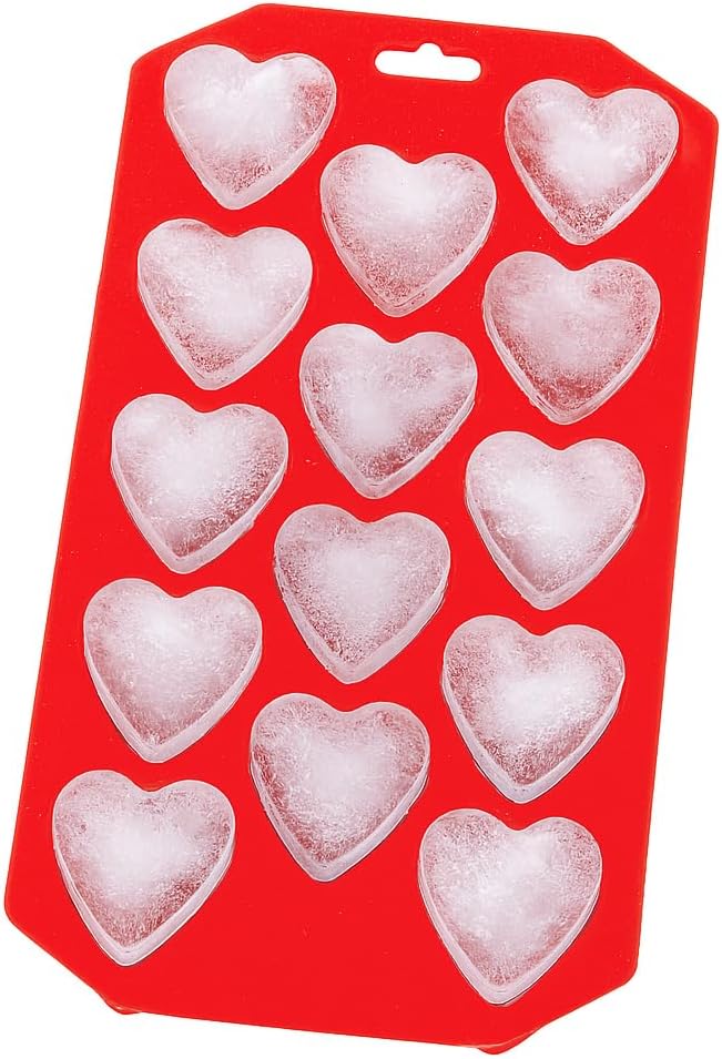HIC Kitchen Silicone Heart Ice Tray, Each Tray Makes 14 Hearts - Image 6