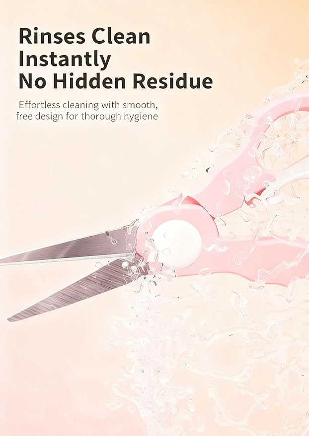 Baby Food Scissors with Travel Case, Portable Stainless Steel Shears with - Image 4