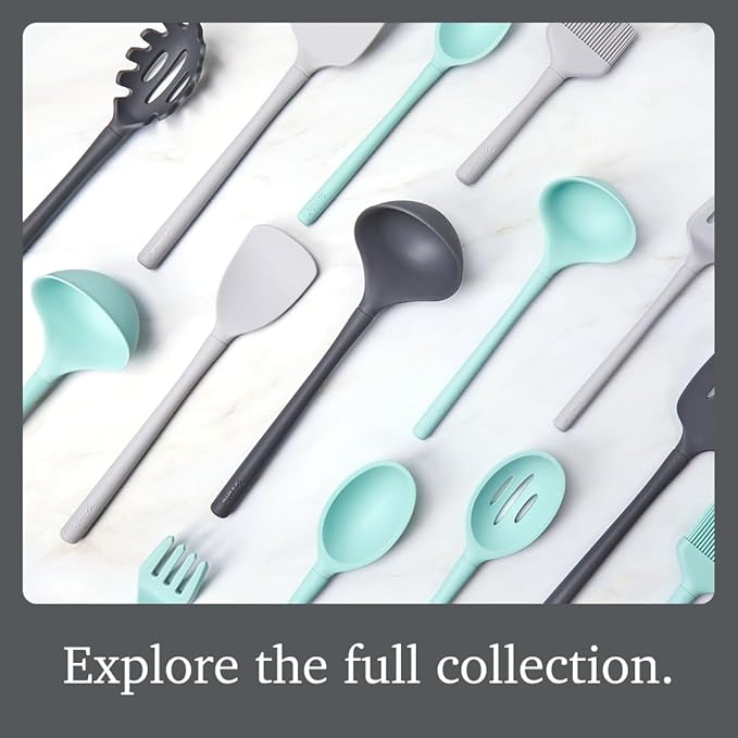 Tovolo Flex Core Small Silicone Ladle Charcoal Gray Heat Safe Silicone Soup - Image 6