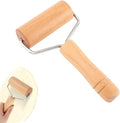 Small Wooden Rolling Pin for Baking, 7 Inch Mini Dough Roller, Non Stick Pizza by Magicdo