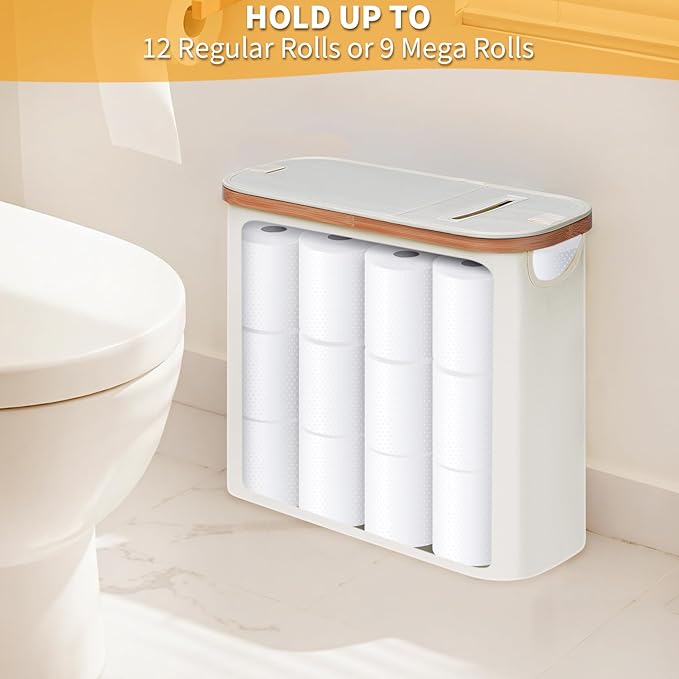 efluky Toilet Paper Storage and Holder 2 in 1, Toilet Paper Storage - Image 3