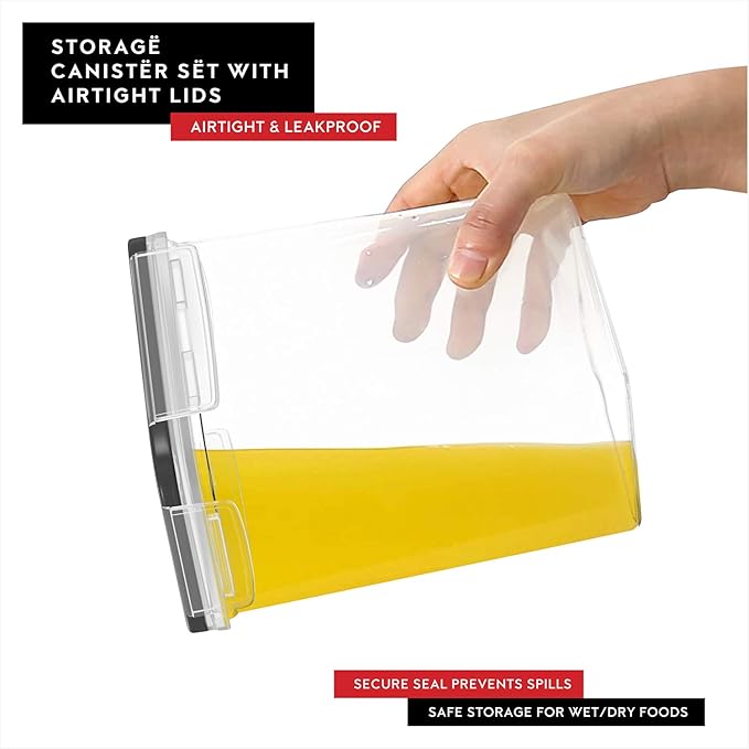 DWËLLZA KITCHEN Set of 14 Airtight Food Storage Containers