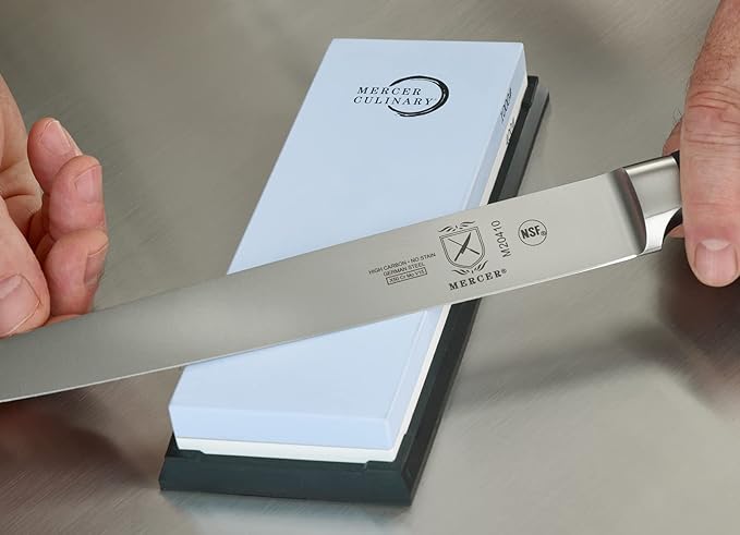 Mercer Culinary Premium Sharpening Stone 400/1000 Grit