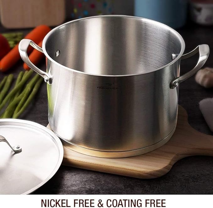HOMI CHEF HEAVY ECOLOGICAL NICKEL FREE Stainless Steel Stock Pot 8QT - Image 3