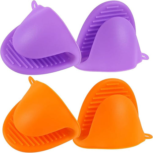 2 Pairs Mini Oven Gloves Silicone Heat Resistant Cooking Pinch Mitts Potholder by Acronde