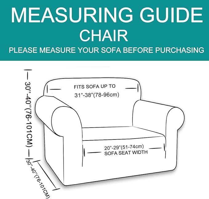 U-NICE HOME Recliner Chair Covers Stretch Couch Cover Sofa Cover Sofa Slipcover - Image 6