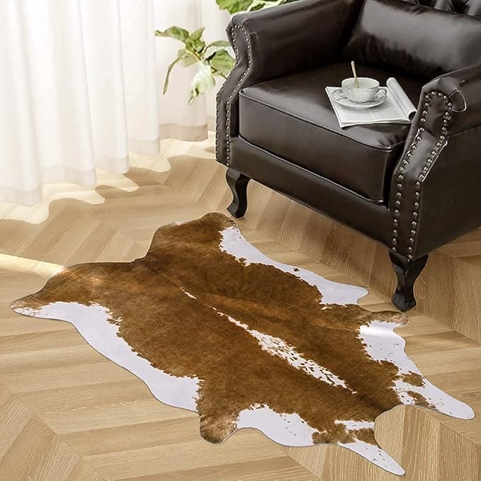 AROGAN Premium Faux Cowhide Rug 110 x70 cm/3.6 x 2.3 feet, Durable and Large - Image 8